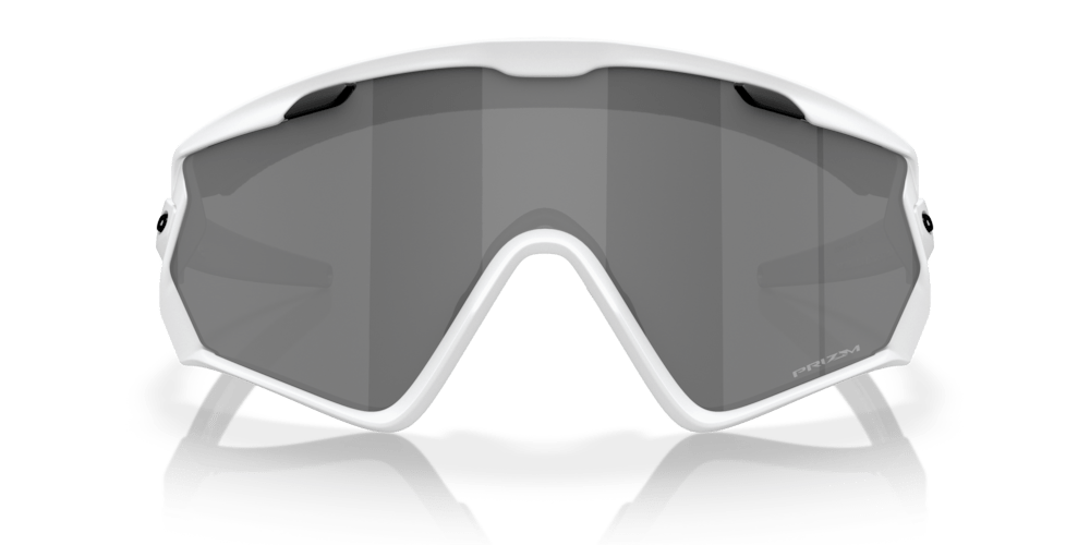 Oakley sunglass Wind Jacket® 2.0 prizm black Lenses, matte white Frame - Cycling Gears Hub