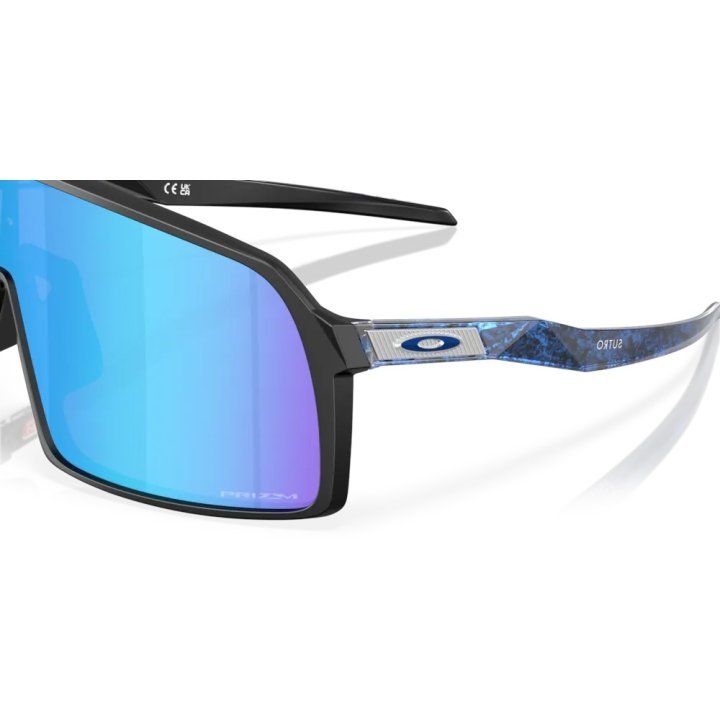 Oakley Sutro Fathom Collection Sport Sunglasses (Prizm Sapphire/Matte Black) | Cycling Gears Hub - Cycling Gears Hub