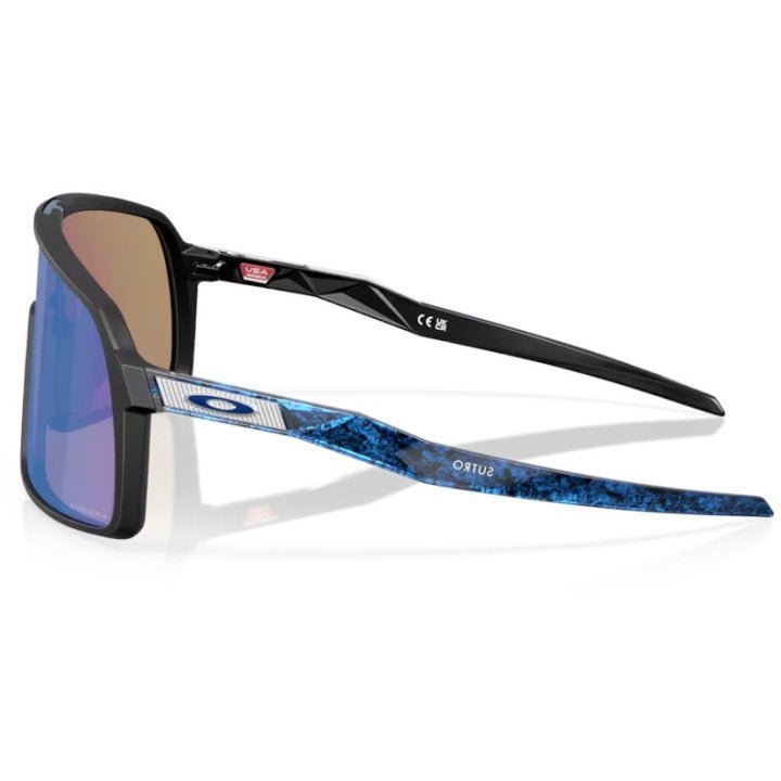 Oakley Sutro Fathom Collection Sport Sunglasses (Prizm Sapphire/Matte Black) | Cycling Gears Hub - Cycling Gears Hub