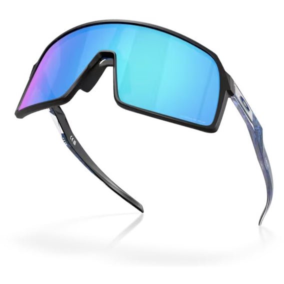 Oakley Sutro Fathom Collection Sport Sunglasses (Prizm Sapphire/Matte Black) | Cycling Gears Hub - Cycling Gears Hub