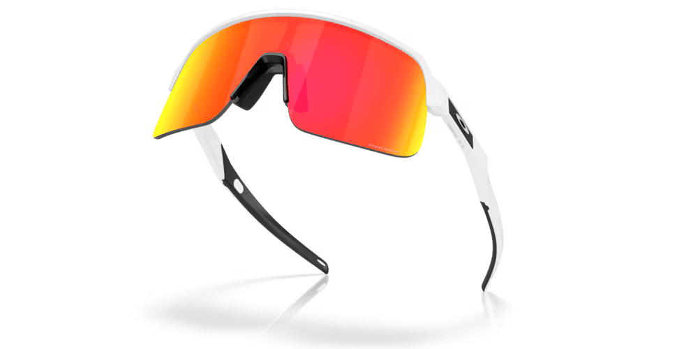 Oakley Sutro Lite S Sunglasses (Matte White/Prizm Ruby) | Cycling Gears Hub - Cycling Gears Hub