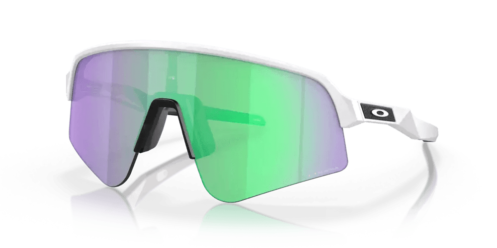 Oakley Sutro Lite Sweep Sport Sunglasses (Prizm Road Jade/Matte White) | Cycling Gears Hub - Cycling Gears Hub
