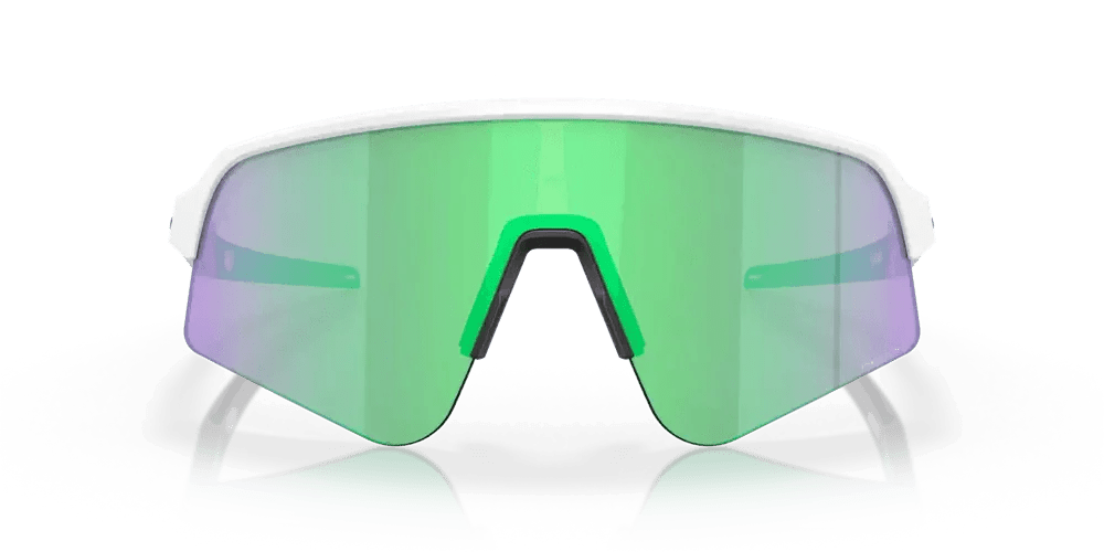 Oakley Sutro Lite Sweep Sport Sunglasses (Prizm Road Jade/Matte White) | Cycling Gears Hub - Cycling Gears Hub