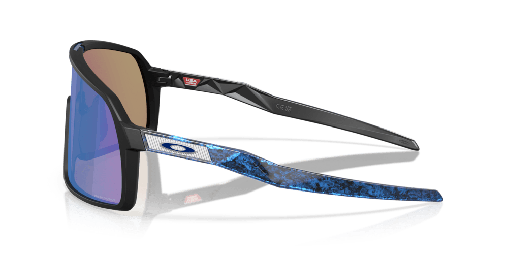 Oakley Sutro S Fathom Collection Sport Sunglasses (Matte Black/Prizm Sapphire) | Cycling Gears Hub - Cycling Gears Hub