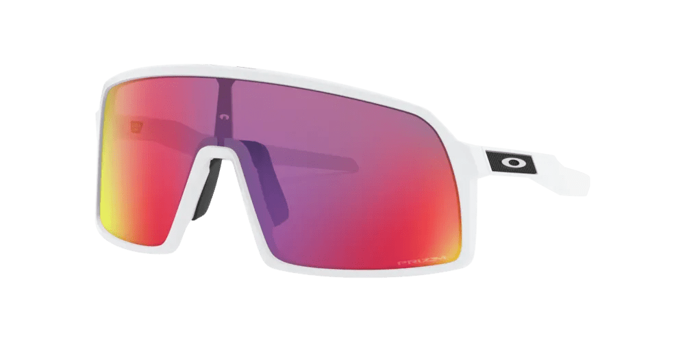 Oakley Sutro S (Prizm Road Lenses, Matte White Frame) | Cycling Gears Hub - Cycling Gears Hub
