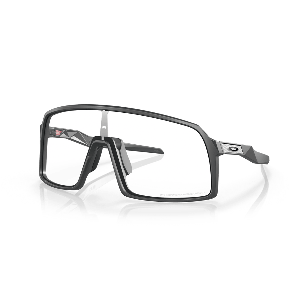 Oakley Sutro Sport Sunglasses (Clear To Black Iridium Photochromic/Matte Carbon) | Cycling Gears Hub - Cycling Gears Hub