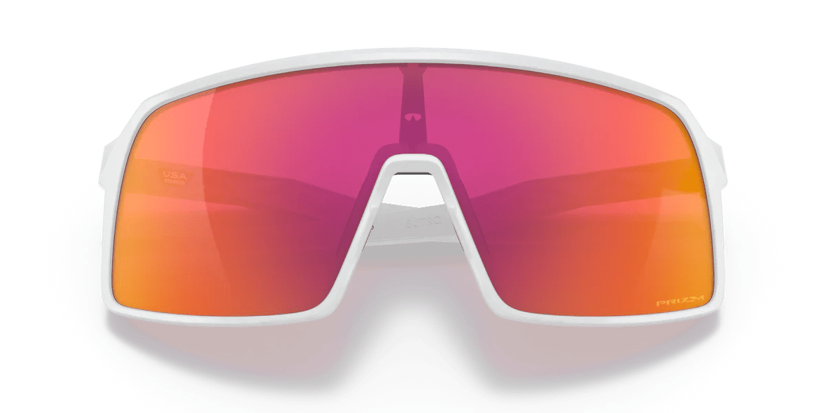 Oakley Sutro Sunglasses (Polished White/Prizm Field) | Cycling Gears Hub - Cycling Gears Hub