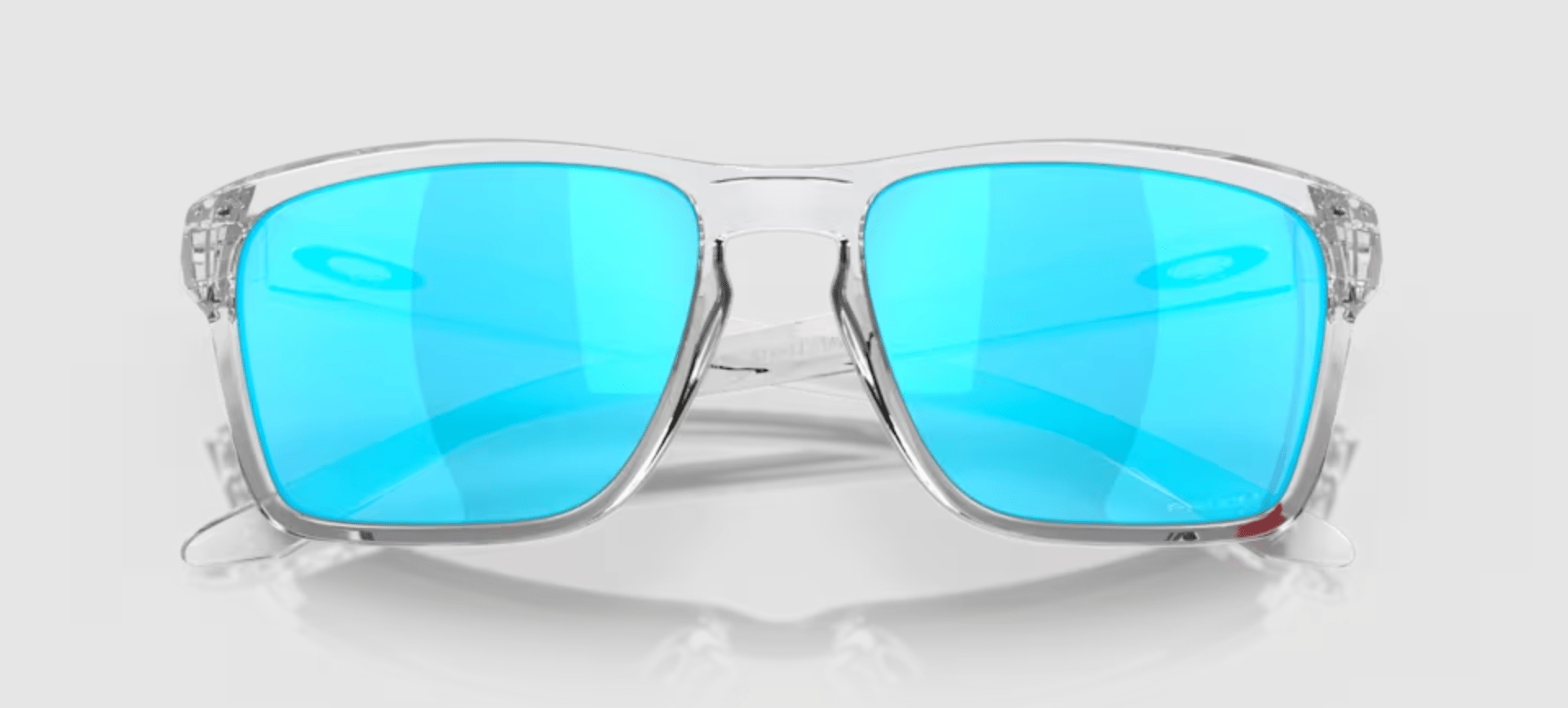 Oakley Sylas Clear Frame with Blue Lens - Cycling Gears Hub