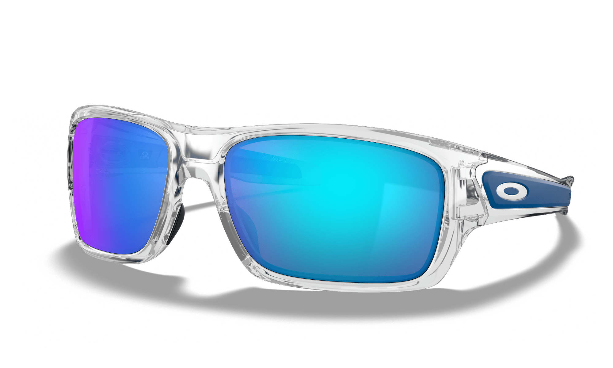 Oakley Turbine Clear frame with Prizm Sapphire Lens - Cycling Gears Hub
