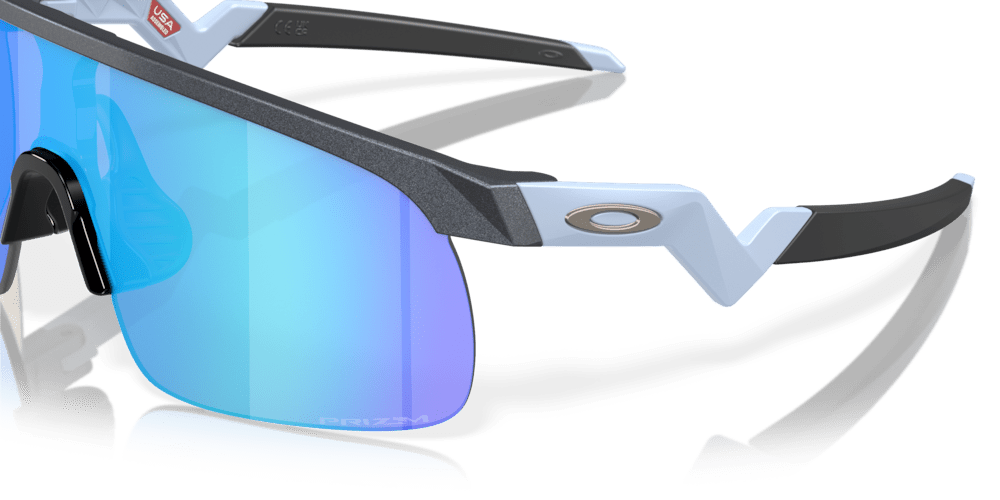 Oakley Youth Resistor Sport Sunglasses (Blue Steel/Prizm Sapphire) | Cycling Gears Hub - Cycling Gears Hub