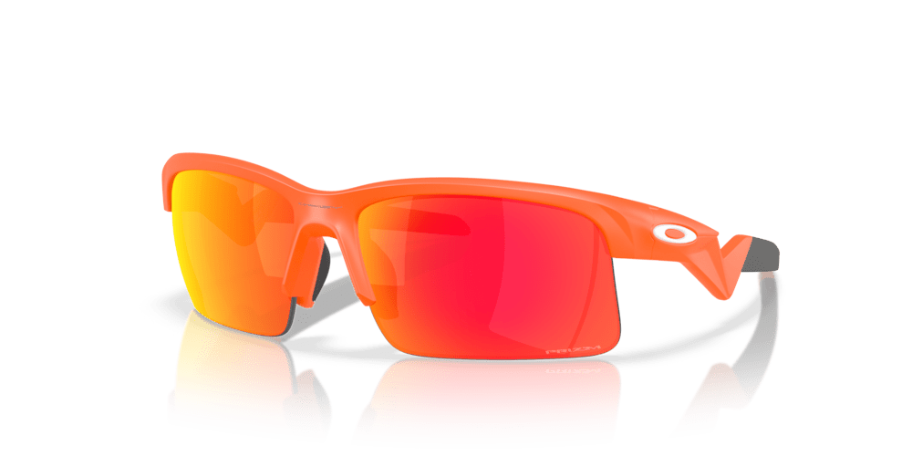 Okaley sunglass Capacitor (Youth Fit) prizm road Lenses with polished stonewash Frame - Cycling Gears Hub