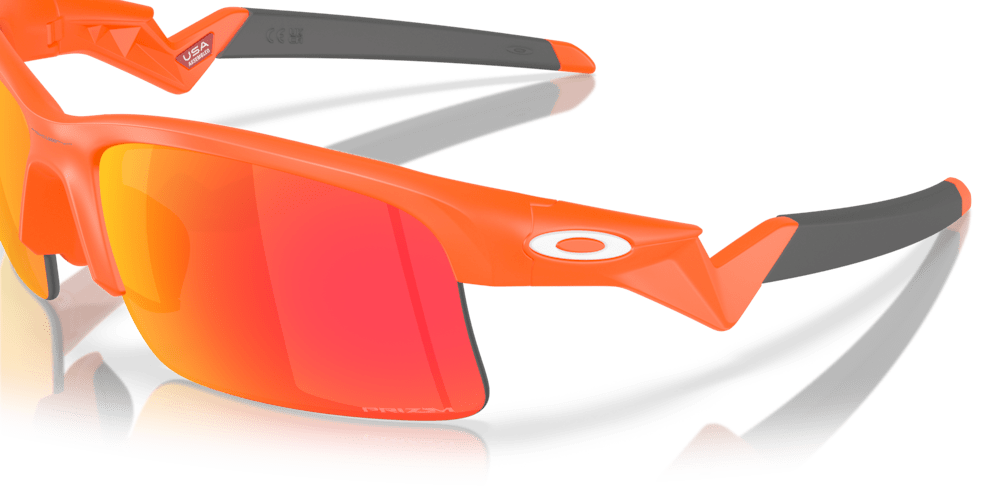 Okaley sunglass Capacitor (Youth Fit) prizm road Lenses with polished stonewash Frame - Cycling Gears Hub