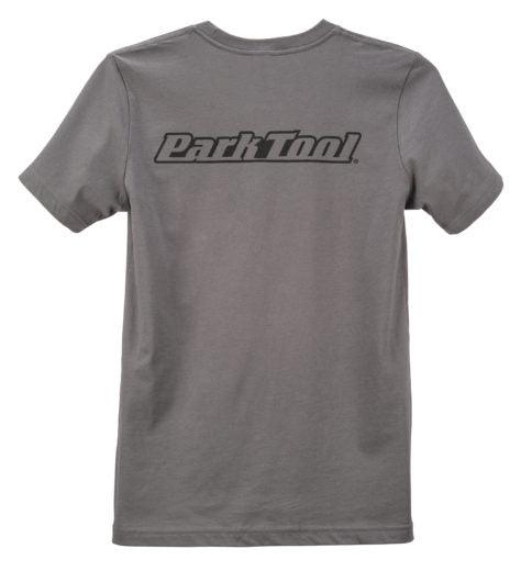Park Tool Pocket Unisex T-Shirt (Charcoal Gray) | Cycling Gears Hub - Cycling Gears Hub