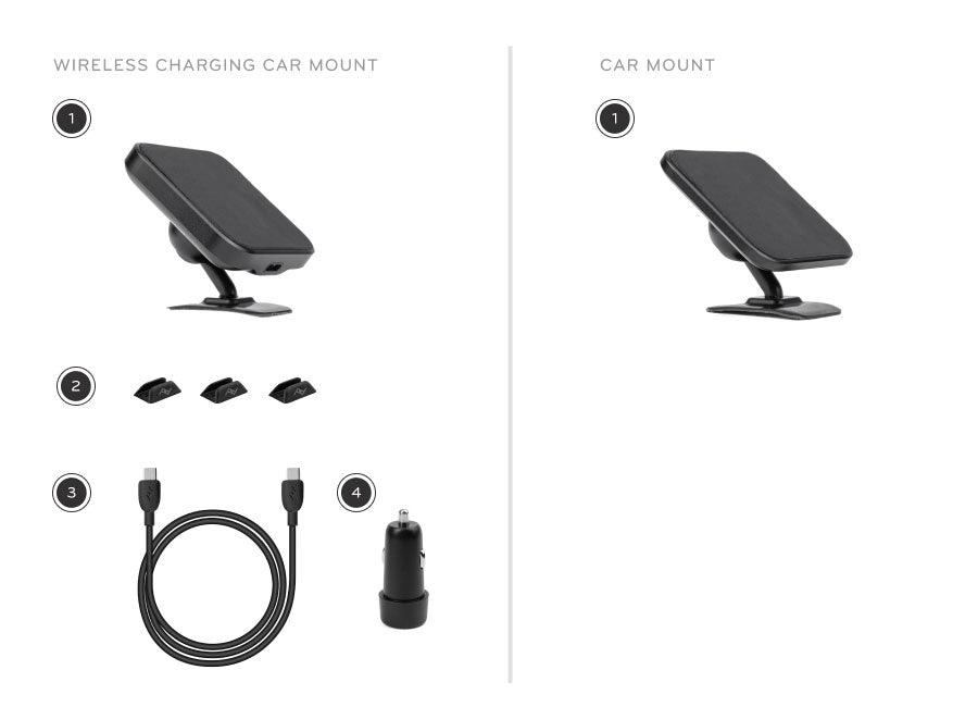 Peak Design Mobile Car Mount VHB Charging (Black) | Cycling Gears Hub - Cycling Gears Hub