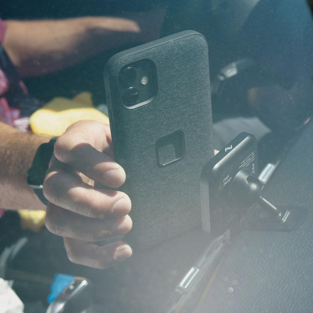 Peak Design Mobile Car Mount VHB Charging (Black) | Cycling Gears Hub - Cycling Gears Hub