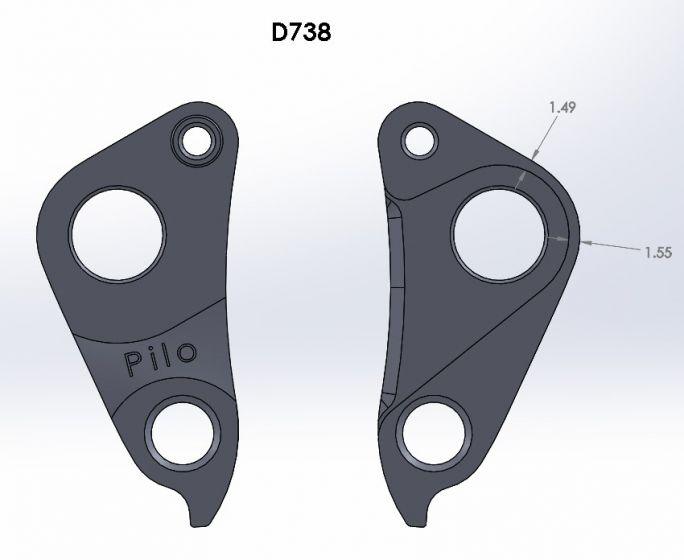 Pilo D738 Derailleur Hanger for Specialized | Cycling Gears Hub - Cycling Gears Hub