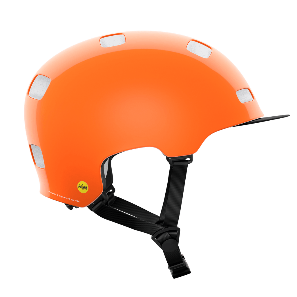 POC Crane MIPS Road Cycling Helmet (Fluorescent Orange) | Cycling Gears Hub