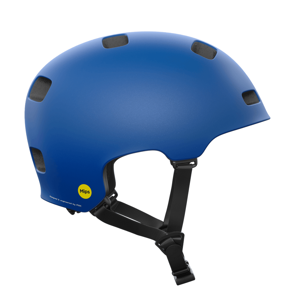 POC Crane MIPS Road Cycling Helmet (Opal Blue Translucent BSM) | Cycling Gears Hub