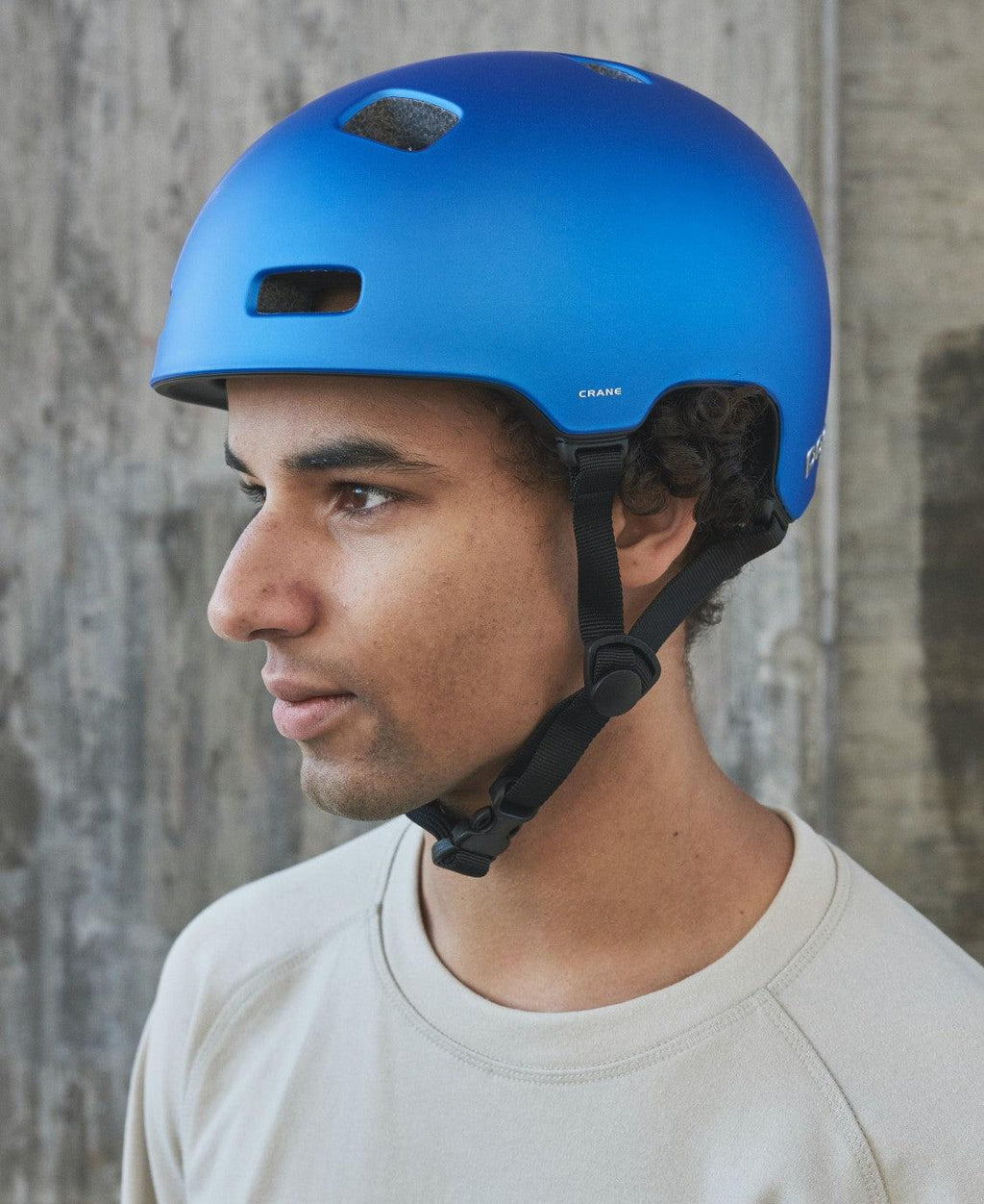 POC Crane MIPS Road Cycling Helmet (Opal Blue Translucent BSM) | Cycling Gears Hub