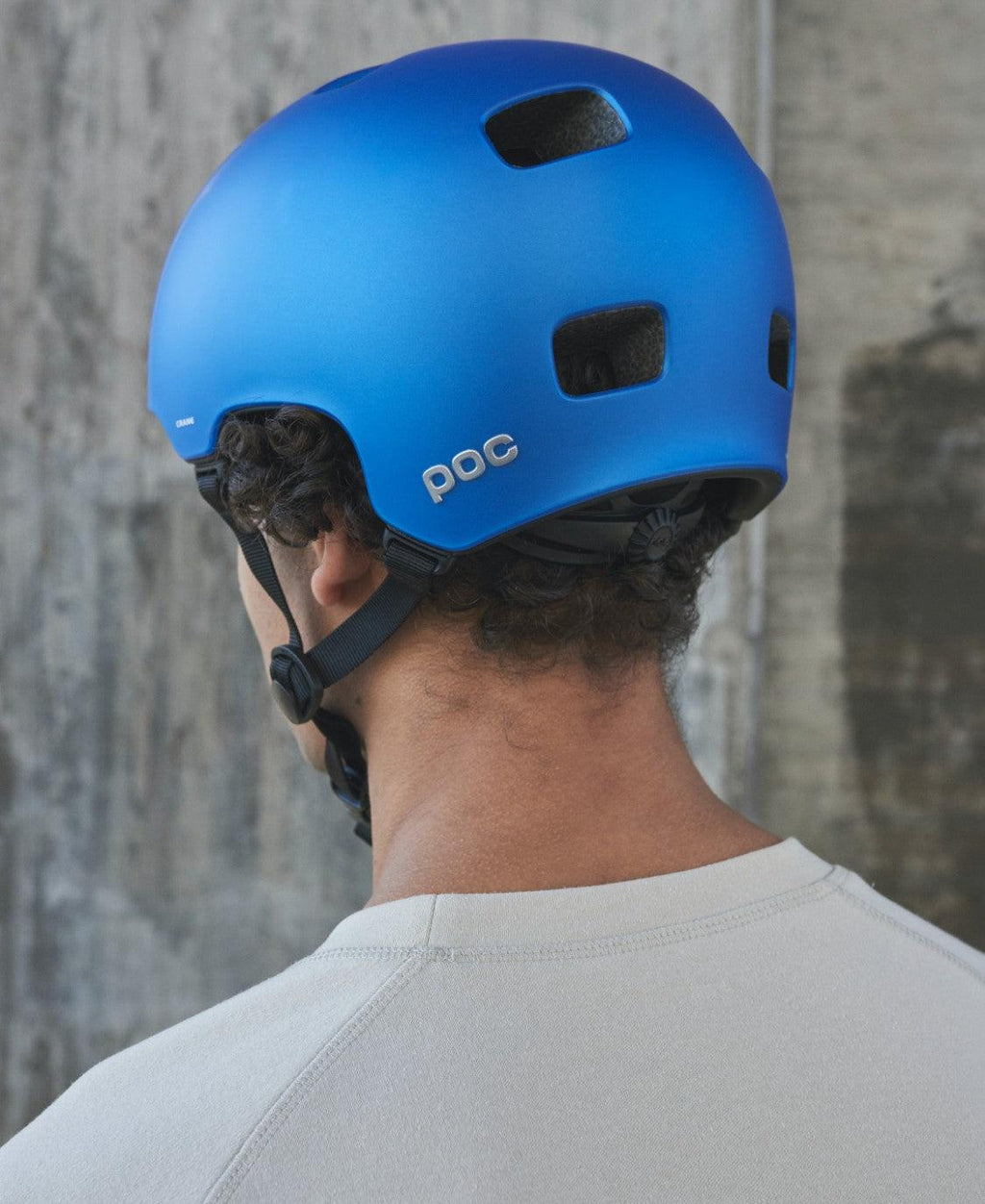 POC Crane MIPS Road Cycling Helmet (Opal Blue Translucent BSM) | Cycling Gears Hub