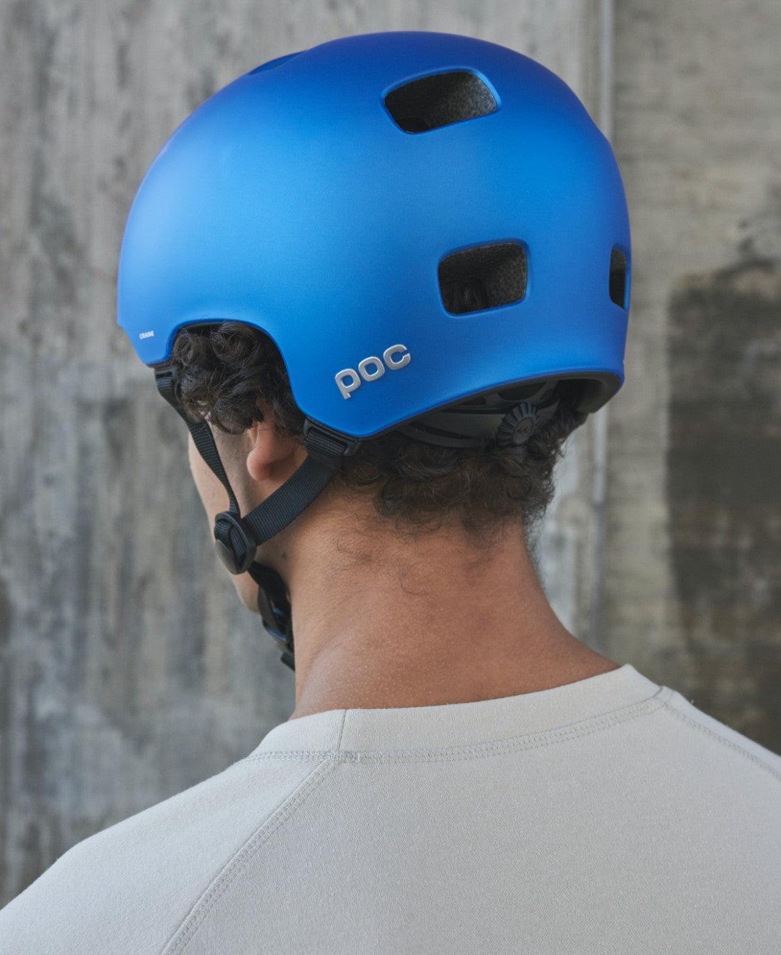 POC Crane MIPS Road Cycling Helmet (Opal Blue Translucent BSM) | Cycling Gears Hub