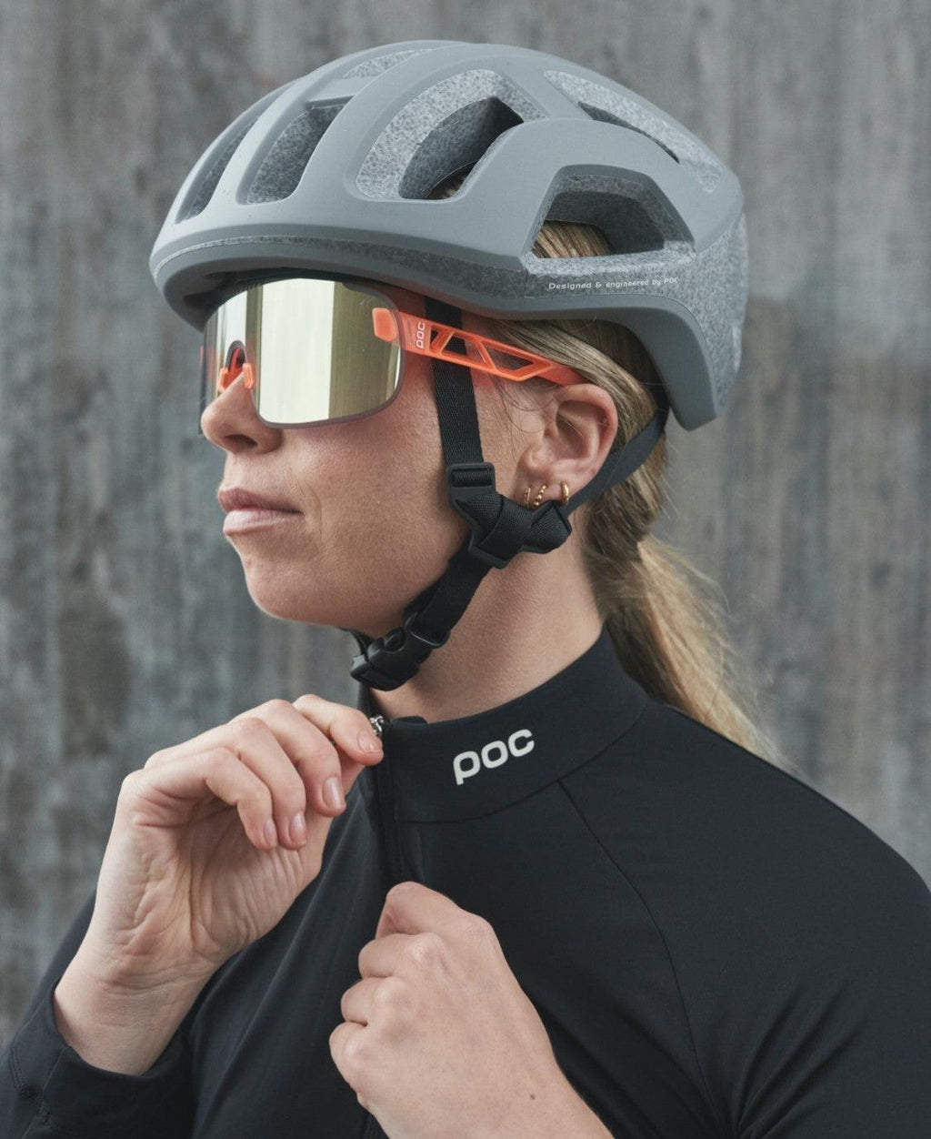 POC Elicit Sport Sunglasses (Fluorescent Orange Translucent) | Cycling Gears Hub - Cycling Gears Hub