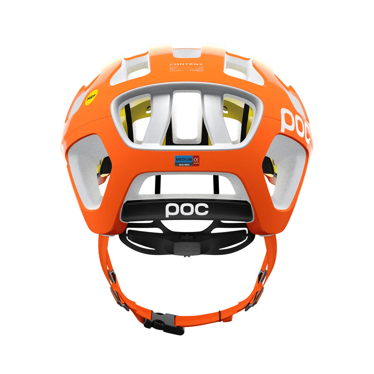 POC Octal MIPS Road Cycling Helmet (Fluorescent Orange) | Cycling Gears Hub - Cycling Gears Hub