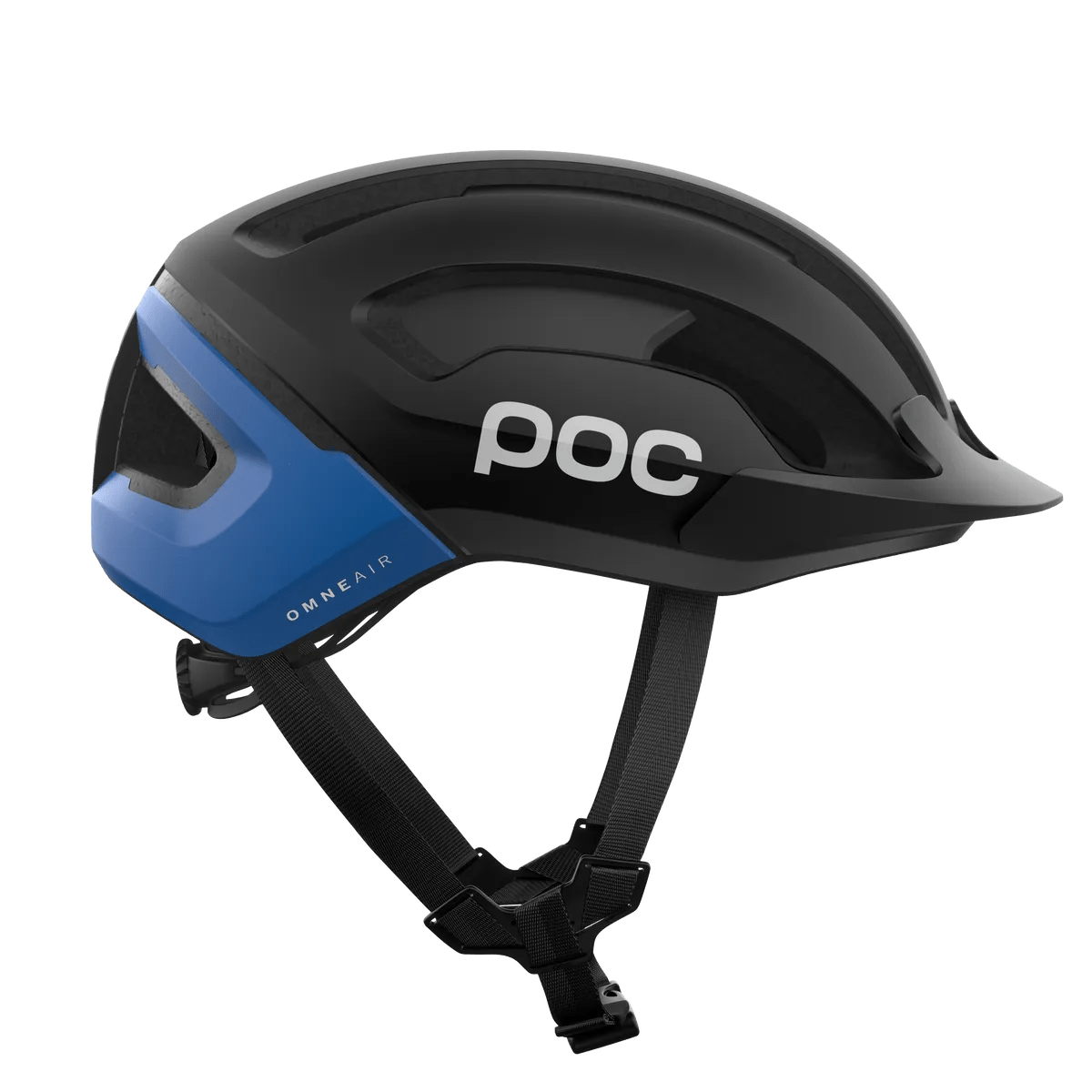 POC Omne Air Resistance Road Cycling Helmet (Uranium Black/Opal Blue) | Cycling Gears Hub - Cycling Gears Hub