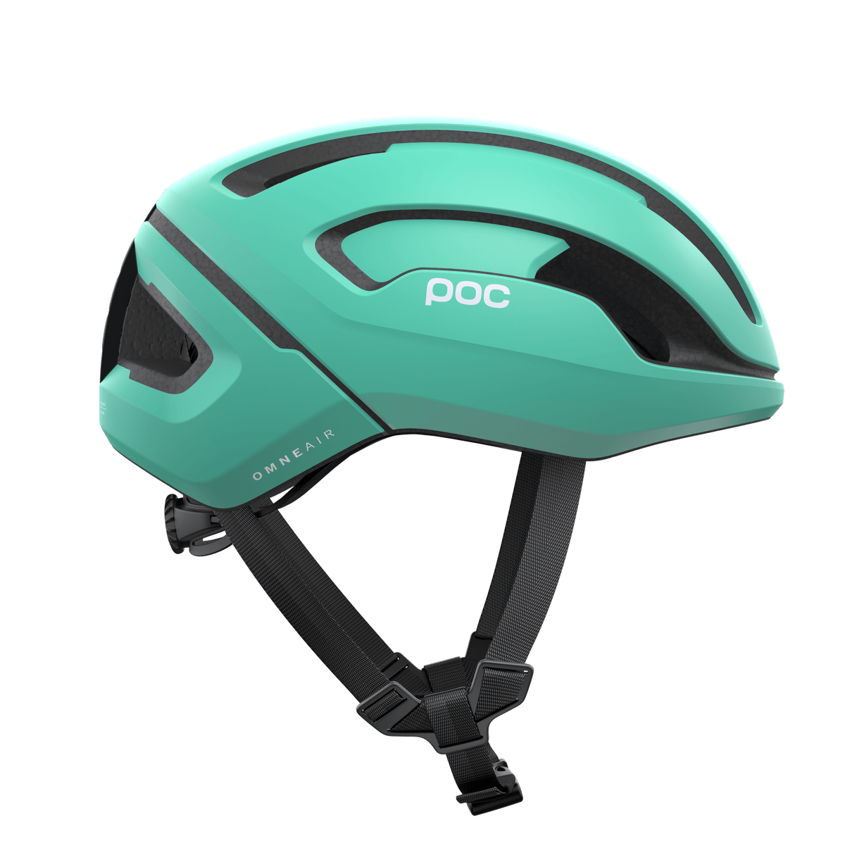 POC Omne Air Spin Road Cycling Helmet (Uranium Black/Fluorite Green Matt) | Cycling Gears Hub