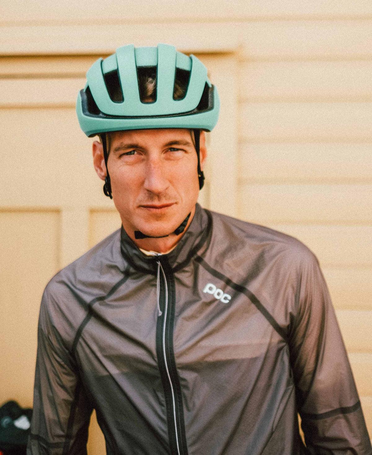 POC Omne Air Spin Road Cycling Helmet (Uranium Black/Fluorite Green Matt) | Cycling Gears Hub