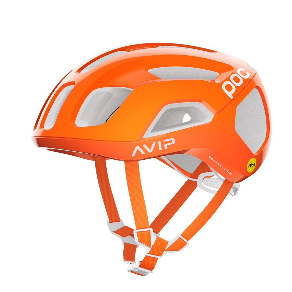 POC Ventral Air Road Cycling Helmet (Fluorescent Orange AVIP) | Cycling Gears Hub