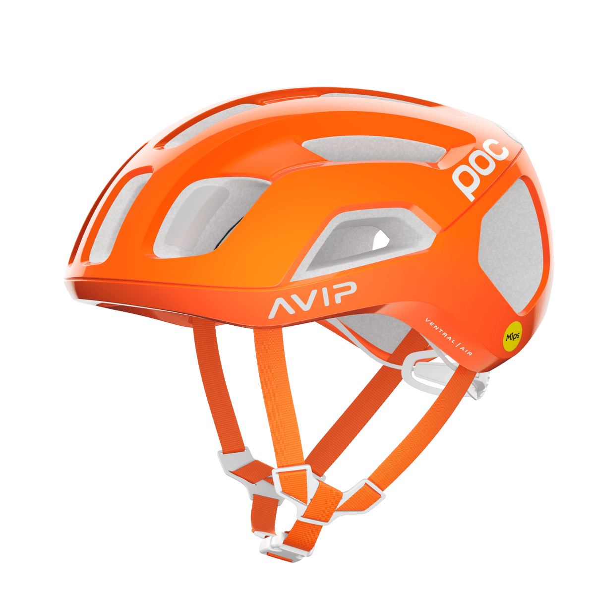 POC Ventral Air Road Cycling Helmet (Fluorescent Orange AVIP) | Cycling Gears Hub