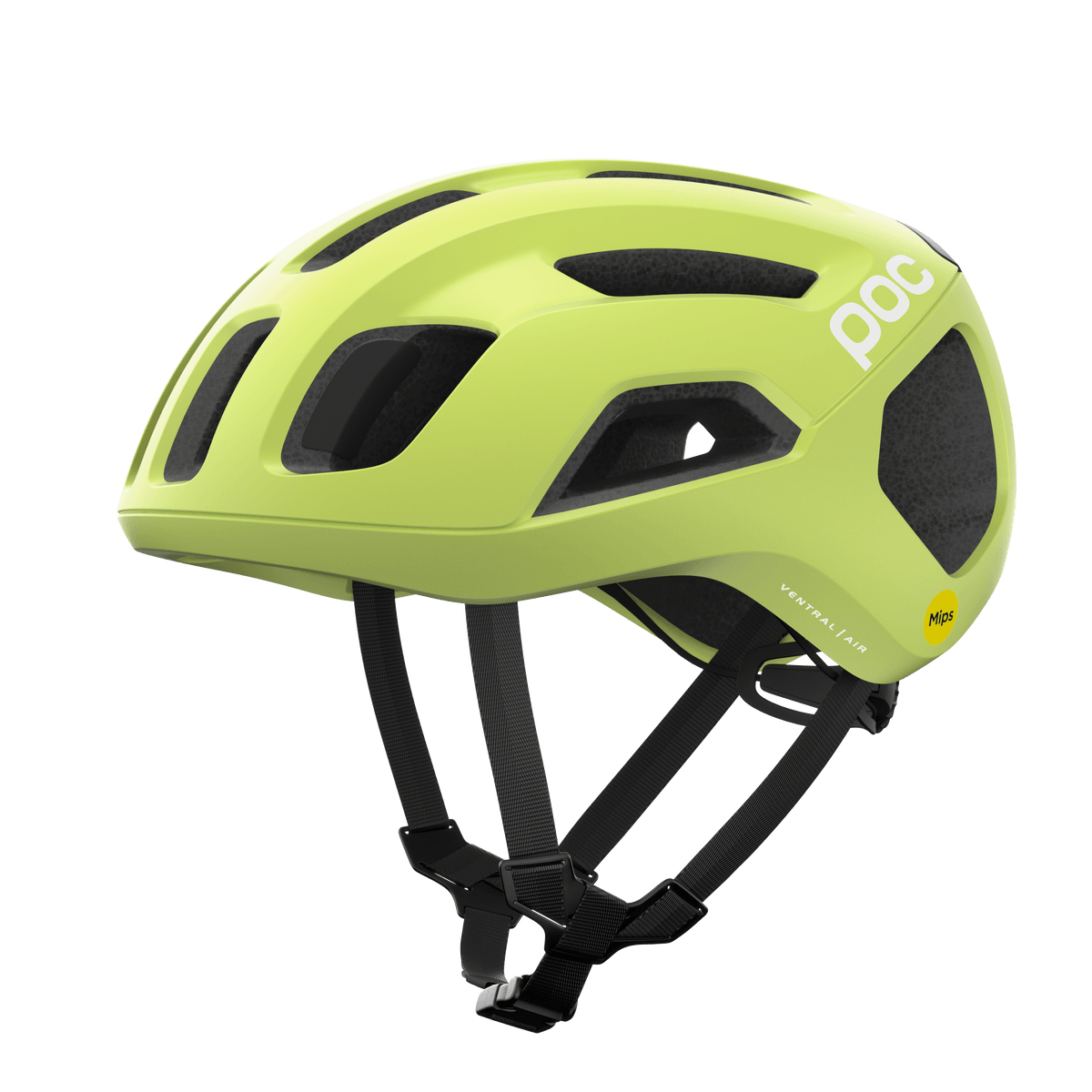 POC Ventral Air Road Cycling Helmet (Lemon Calcite Matt) | Cycling Gears Hub