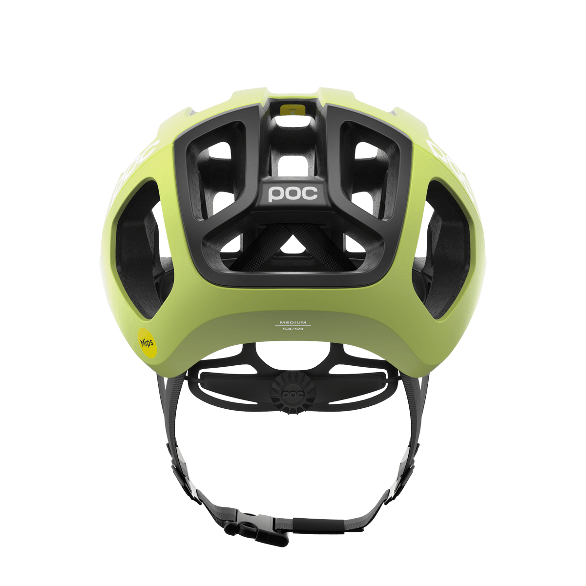 POC Ventral Air Road Cycling Helmet (Lemon Calcite Matt) | Cycling Gears Hub
