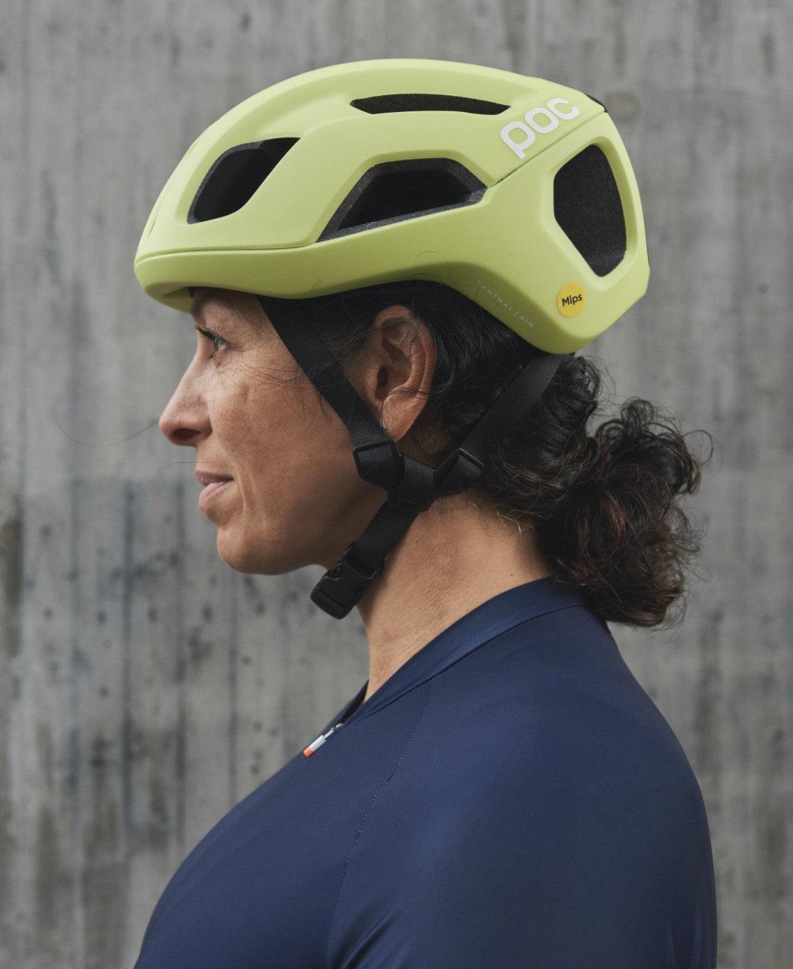 POC Ventral Air Road Cycling Helmet (Lemon Calcite Matt) | Cycling Gears Hub