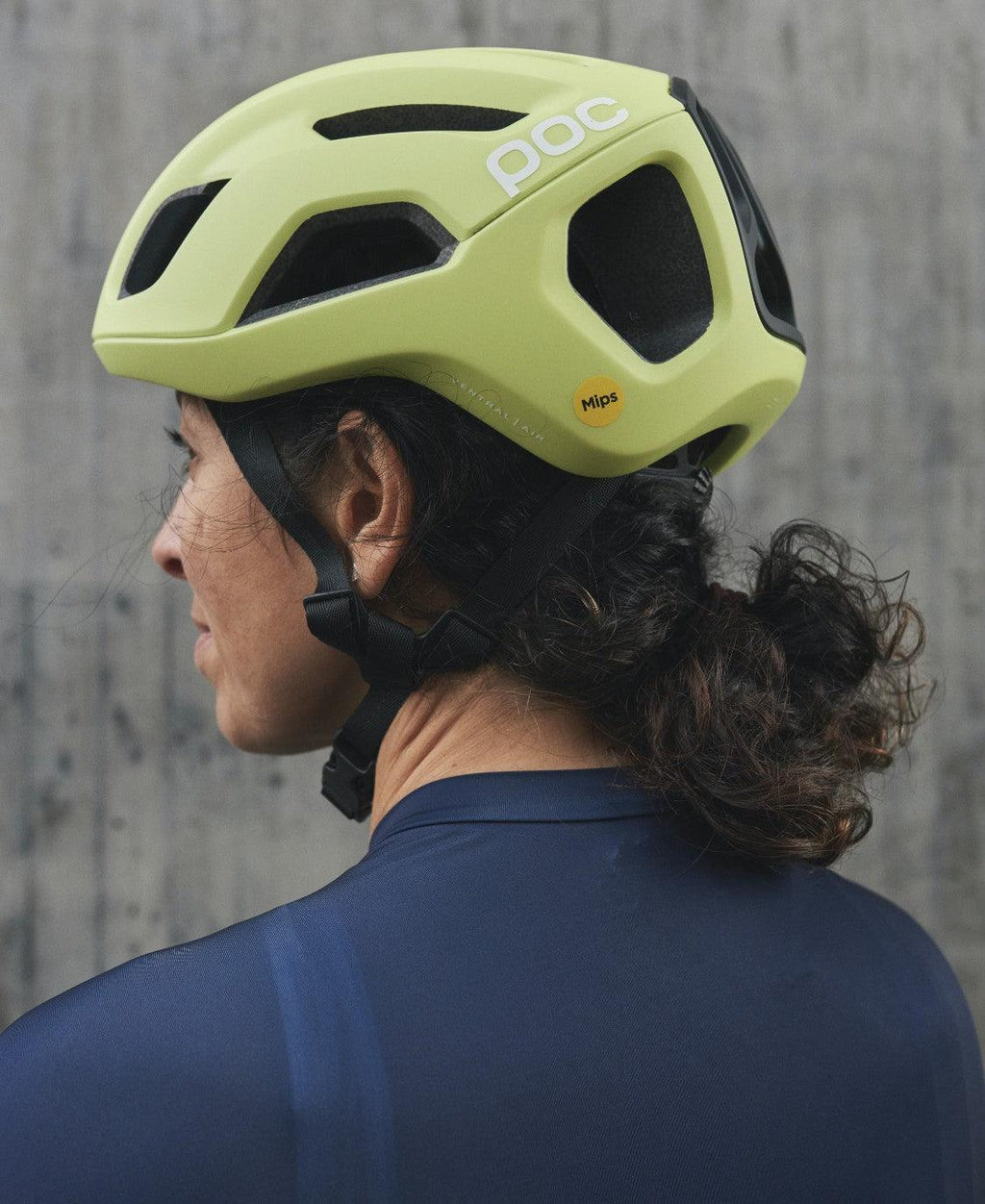 POC Ventral Air Road Cycling Helmet (Lemon Calcite Matt) | Cycling Gears Hub
