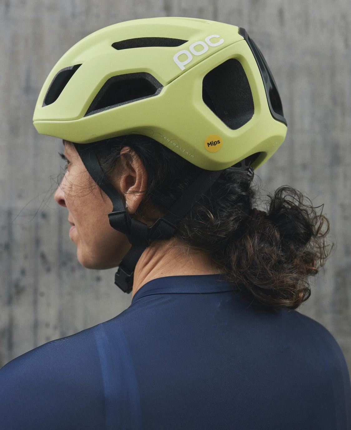 POC Ventral Air Road Cycling Helmet (Lemon Calcite Matt) | Cycling Gears Hub