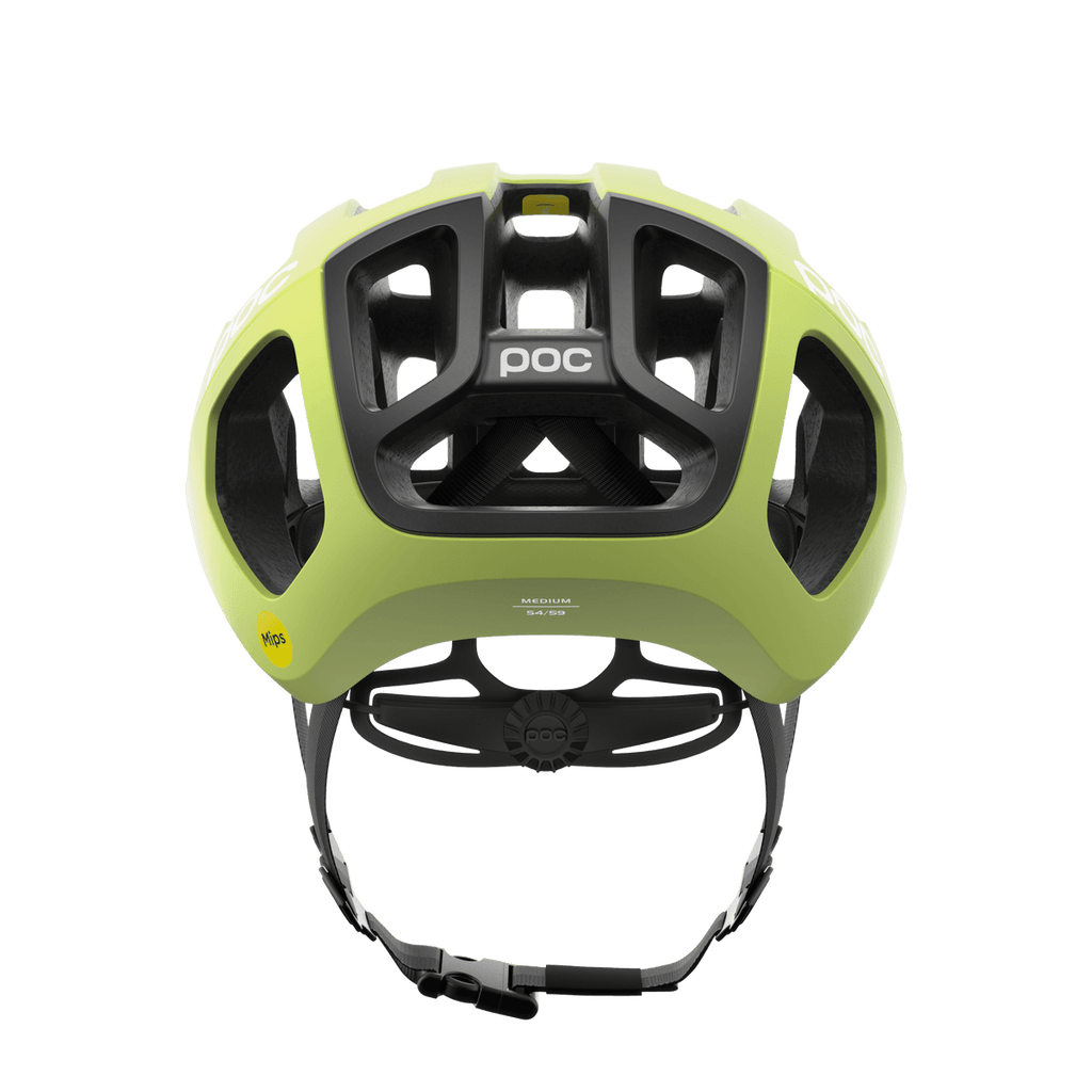 POC Ventral Air Road Cycling Helmet (Lemon Calcite Matt) | Cycling Gears Hub - Cycling Gears Hub