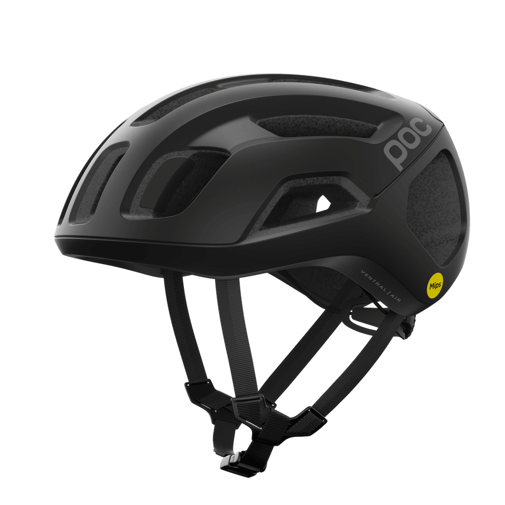 POC Ventral Air Road Cycling Helmet (Uranium Black Matt) | Cycling Gears Hub