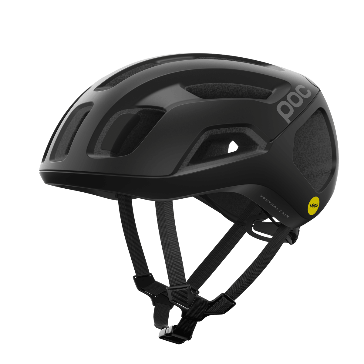 POC Ventral Air Road Cycling Helmet (Uranium Black Matt) | Cycling Gears Hub