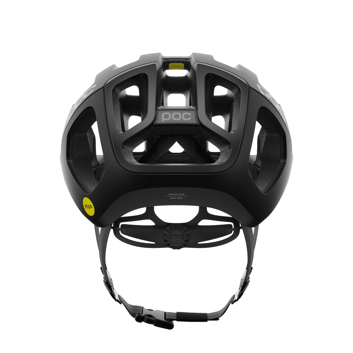 POC Ventral Air Road Cycling Helmet (Uranium Black Matt) | Cycling Gears Hub