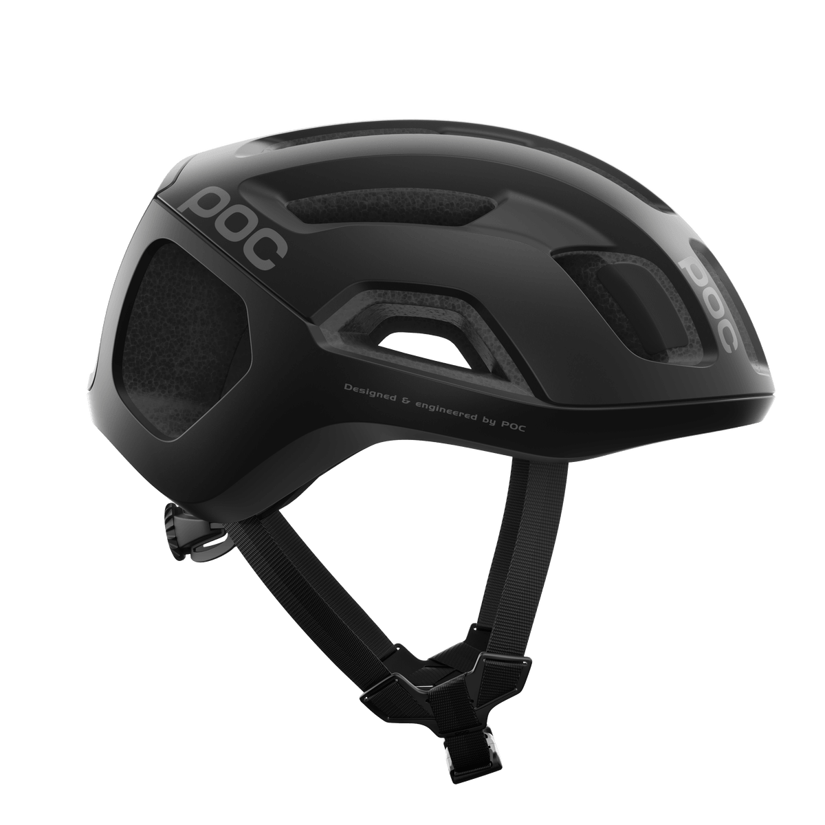 POC Ventral Air Road Cycling Helmet (Uranium Black Matt) | Cycling Gears Hub