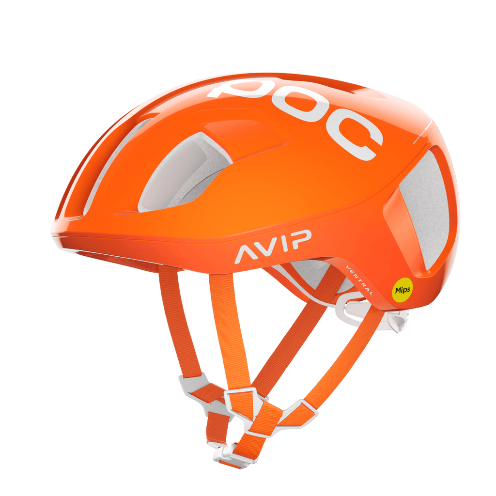 POC Ventral Road Cycling Helmet (Fluorescent Orange) | Cycling Gears Hub