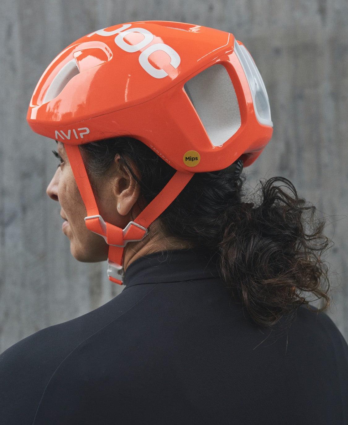 POC Ventral Road Cycling Helmet (Fluorescent Orange) | Cycling Gears Hub