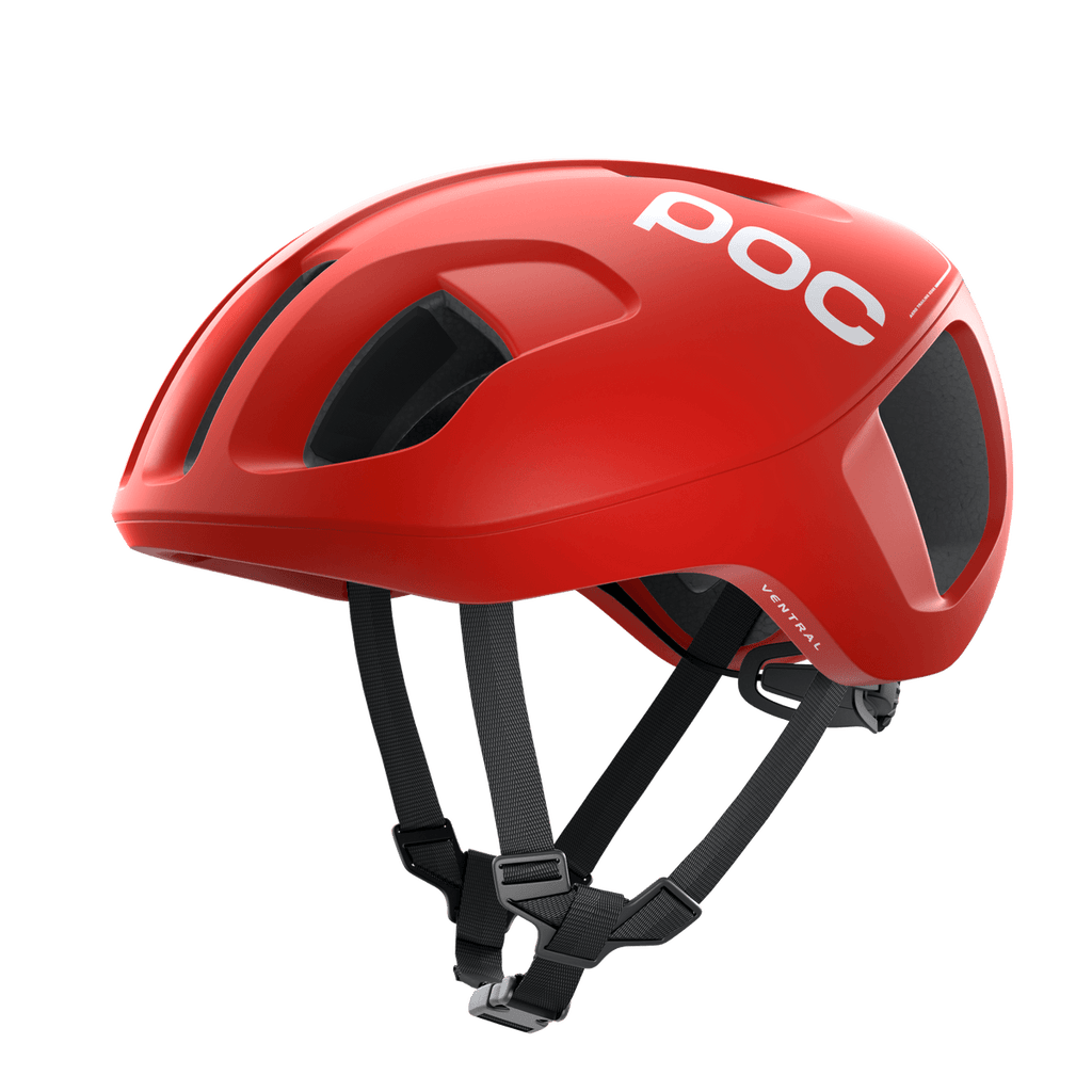 POC Ventral Spin Road Cycling Helmet (Prismane Red) | Cycling Gears Hub