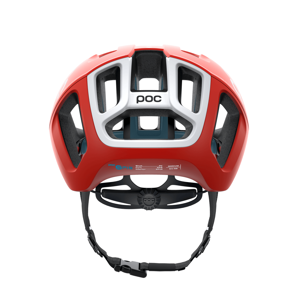 POC Ventral Spin Road Cycling Helmet (Prismane Red) | Cycling Gears Hub
