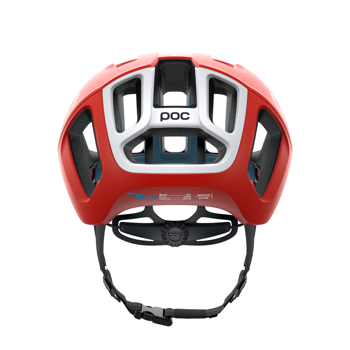 POC Ventral Spin Road Cycling Helmet (Prismane Red) | Cycling Gears Hub - Cycling Gears Hub