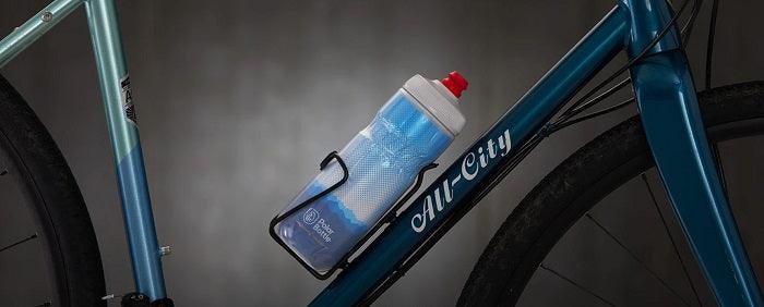 Polar Breakaway Ridge Bottle (White/Silver) | Cycling Gears Hub - Cycling Gears Hub