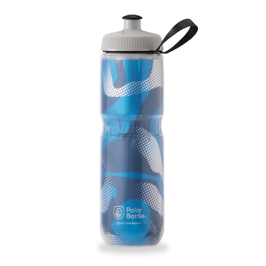 Polar Contender Bottle (Blue/Silver) | Cycling Gears Hub - Cycling Gears Hub