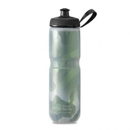 Polar Sport Contender Bottle (Olive Green/Silver) | Cycling Gears Hub - Cycling Gears Hub